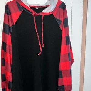 Non brand name Buffalo check hoodie